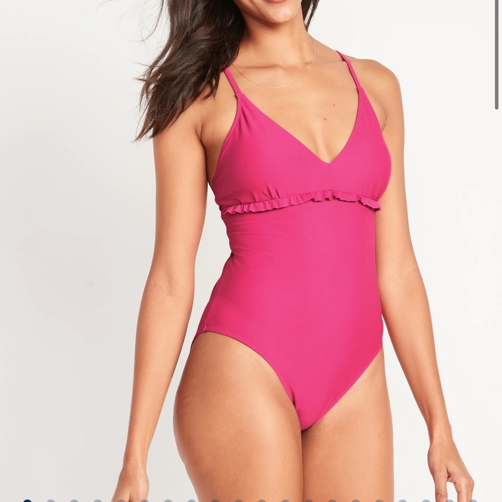 Pink One Piece Swimsuit